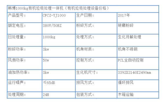 1000kg有機垃圾處理設備